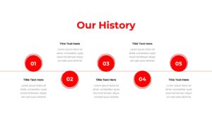 history Red White PowerPoint slide