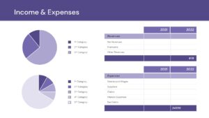 income and expenses powerpoint slide