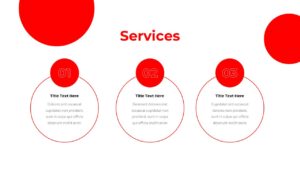 services Red White PowerPoint slide