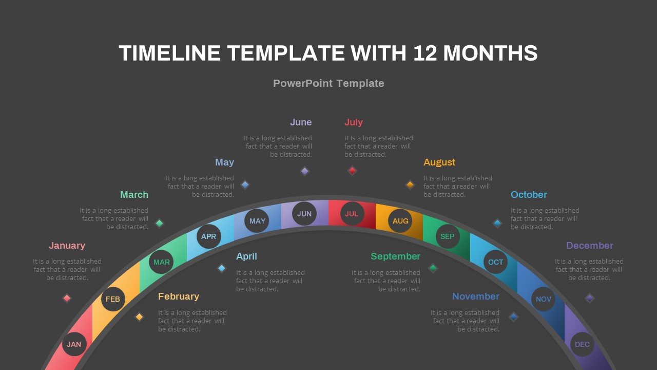 Timeline Powerpoint Template With Months Slidebazaar 5583