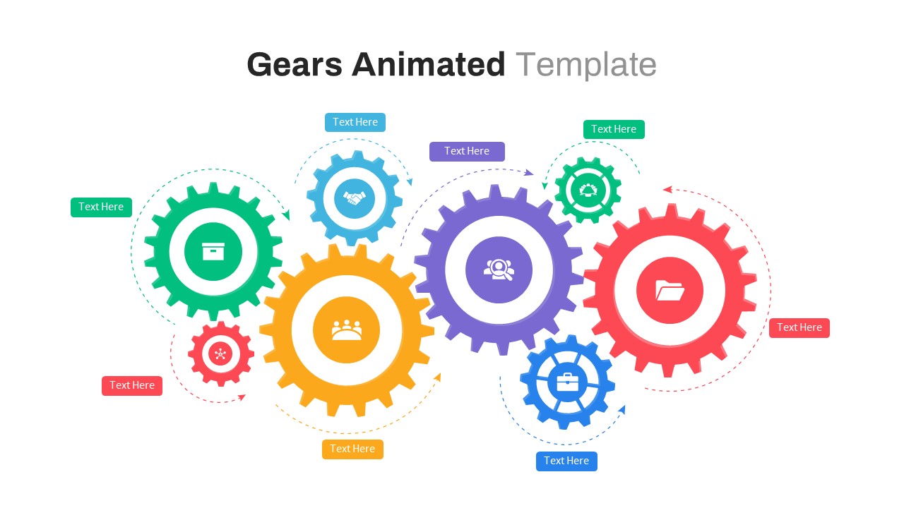 Animated Gears PowerPoint Template