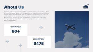 Aviation Industry PowerPoint Template About Us Slide