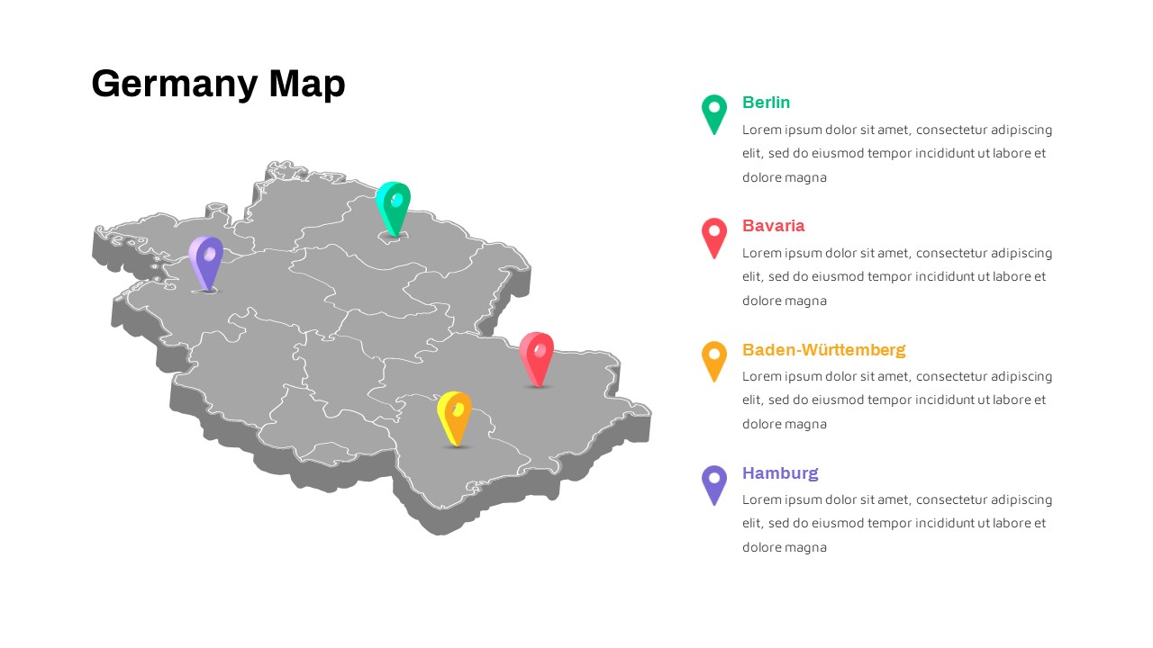 Map of Germany ppt