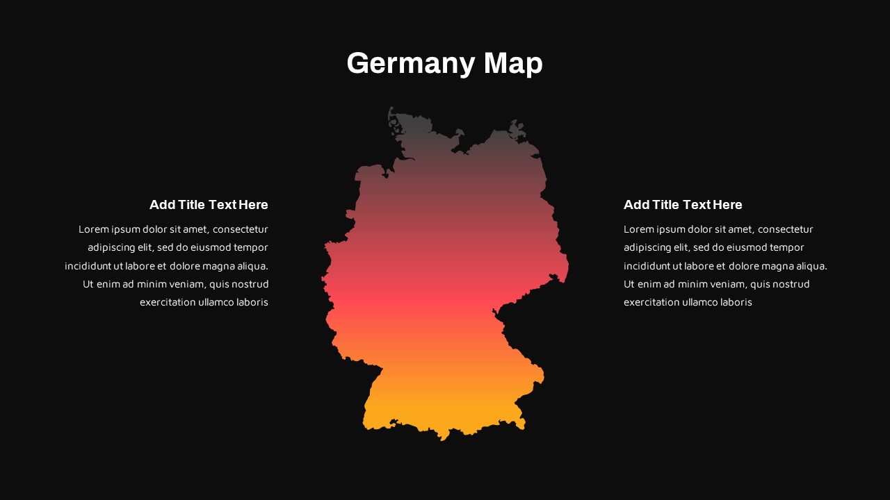 Map of Germany template