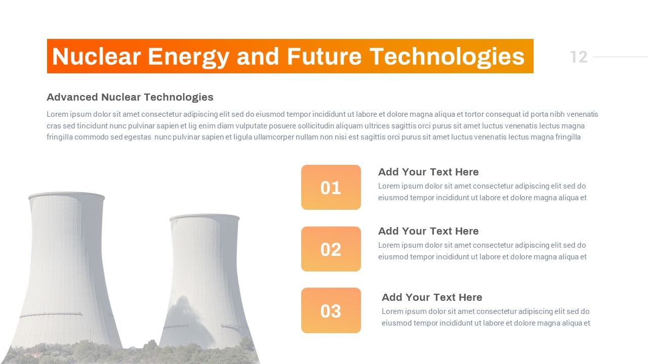 Nuclear Energy PowerPoint Deck Template 04