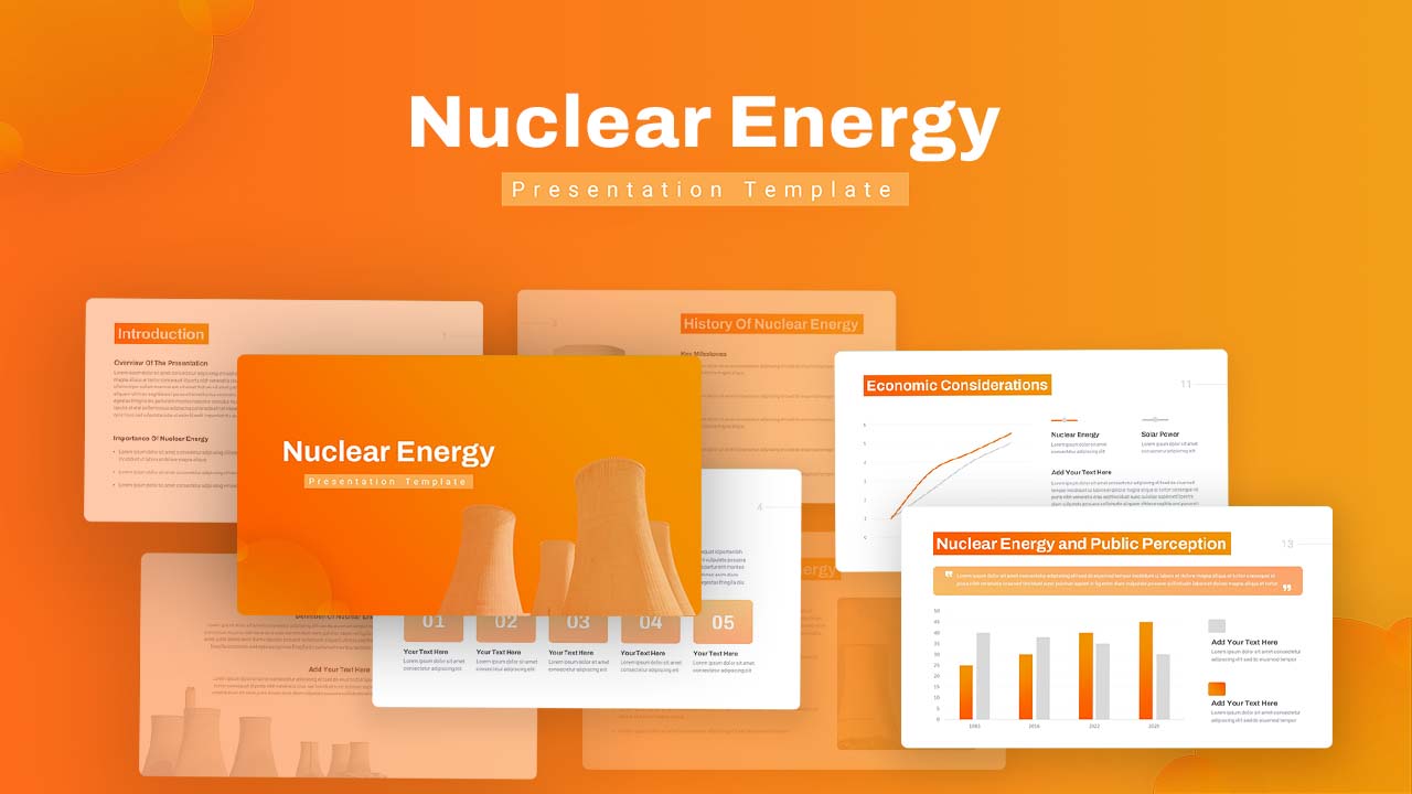 Nuclear Energy PowerPoint Template Cover Image