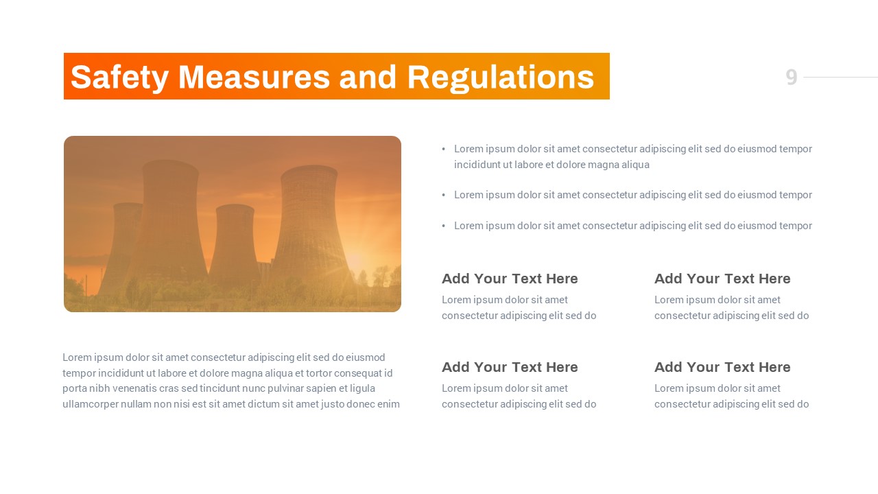 Nuclear Energy Safety Measures Presentation Slide