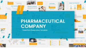 Pharmaceutical Company PowerPoint Template Mockup