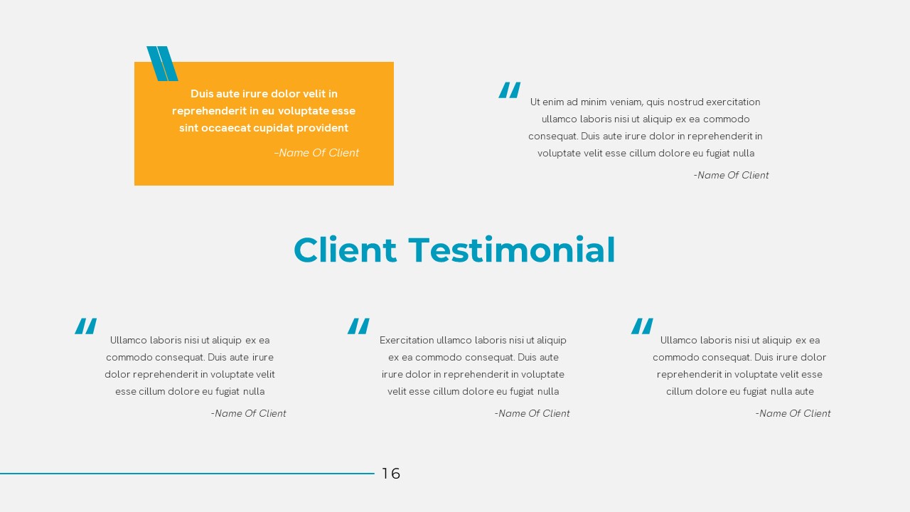 Pharmaceutical Company Testimonials Template