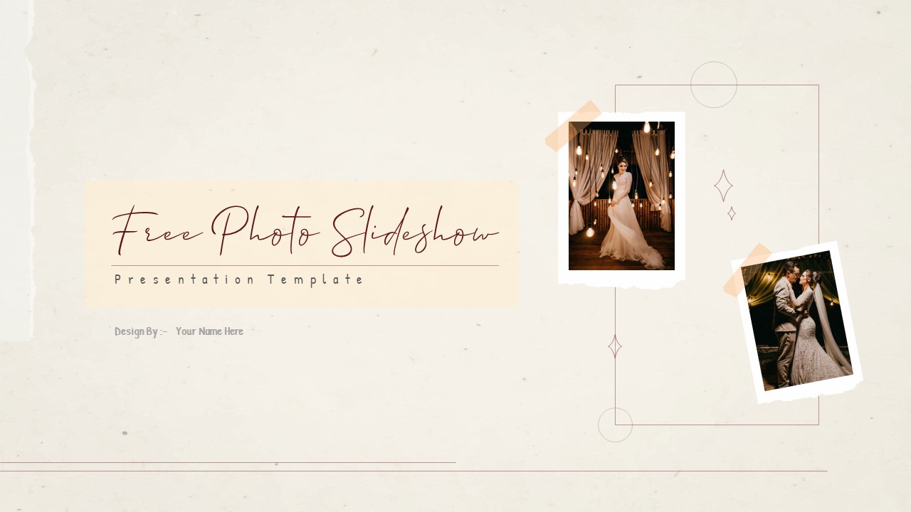 Photo Album Animated Slideshow PowerPoint Template