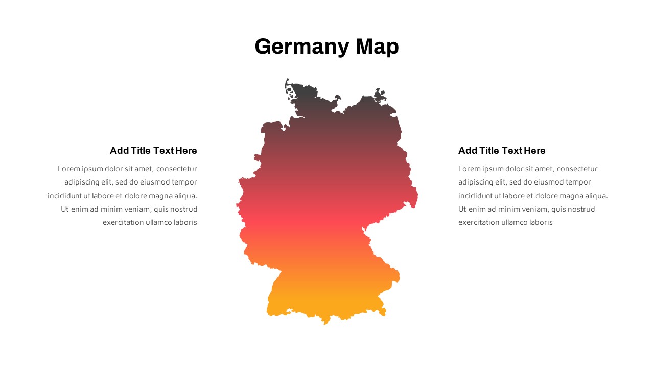 PowerPoint Map of Germany