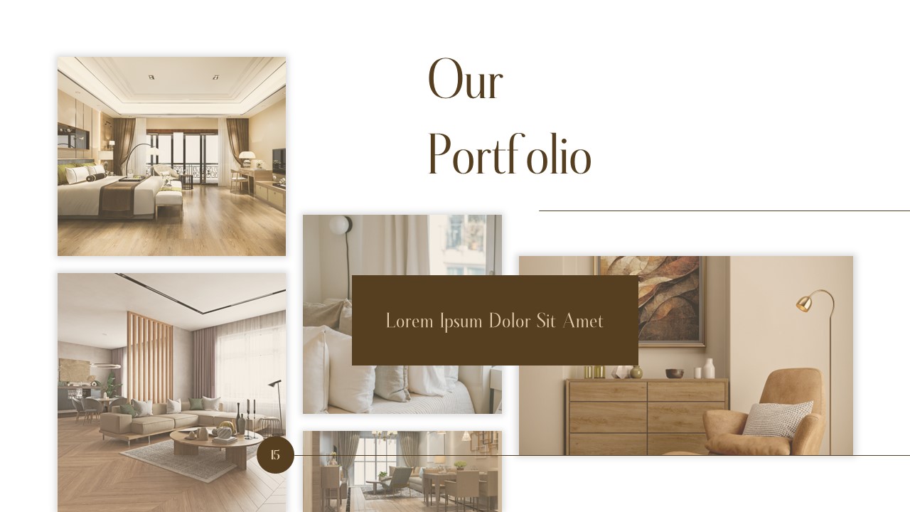 PowerPoint Template With portfolio Pictures