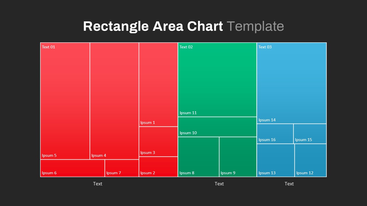 Rectangle Area Chart powerpoint