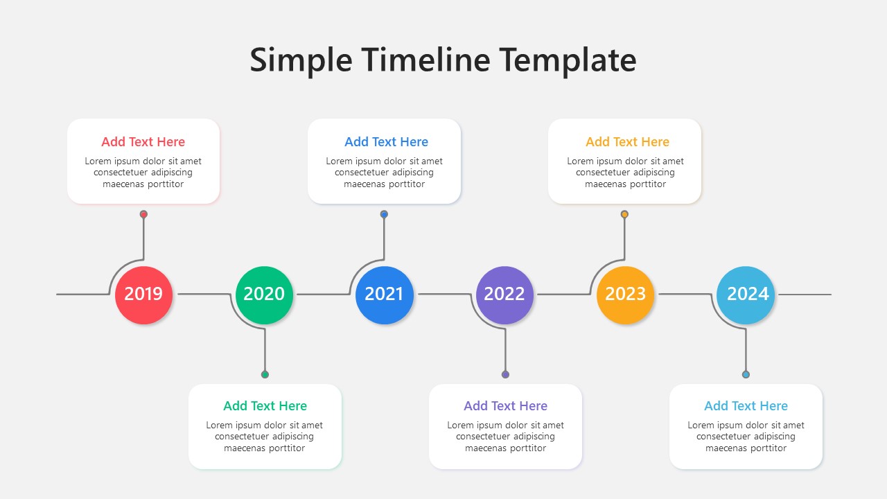 Simple Timeline PowerPoint Template