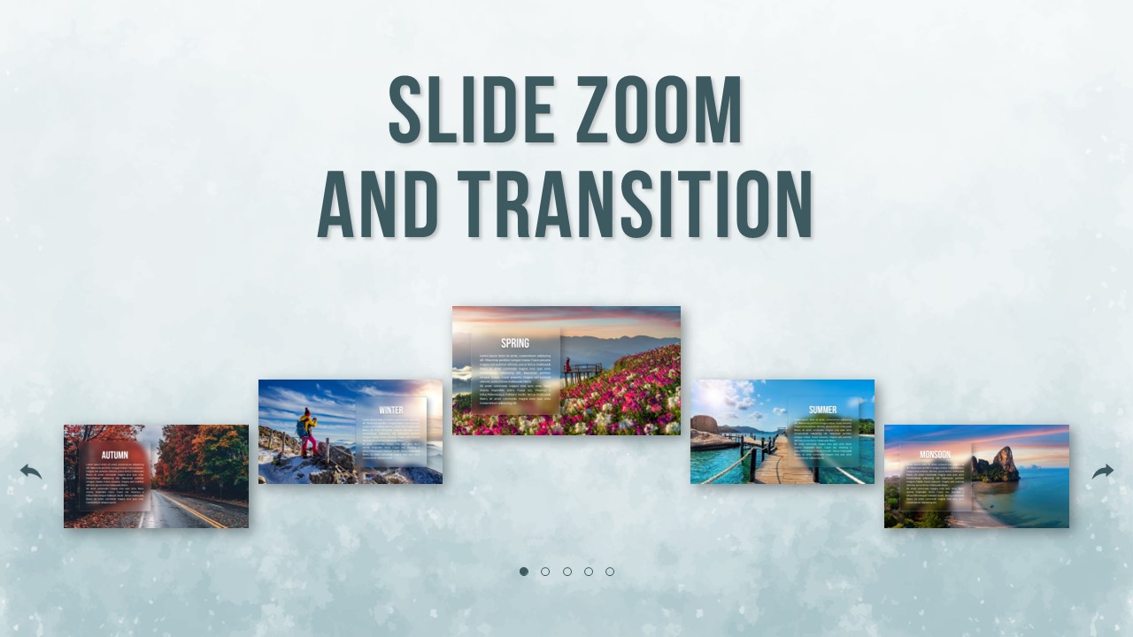 Slide Zoom and Transition PowerPoint Template