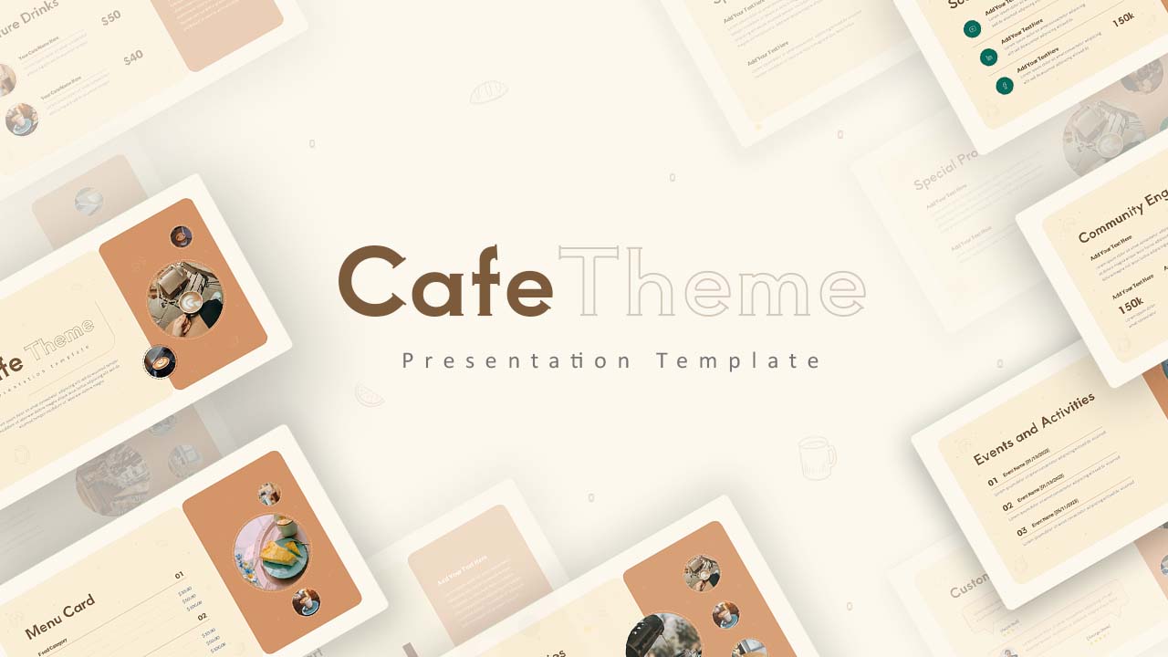 cafe theme powerpoint template
