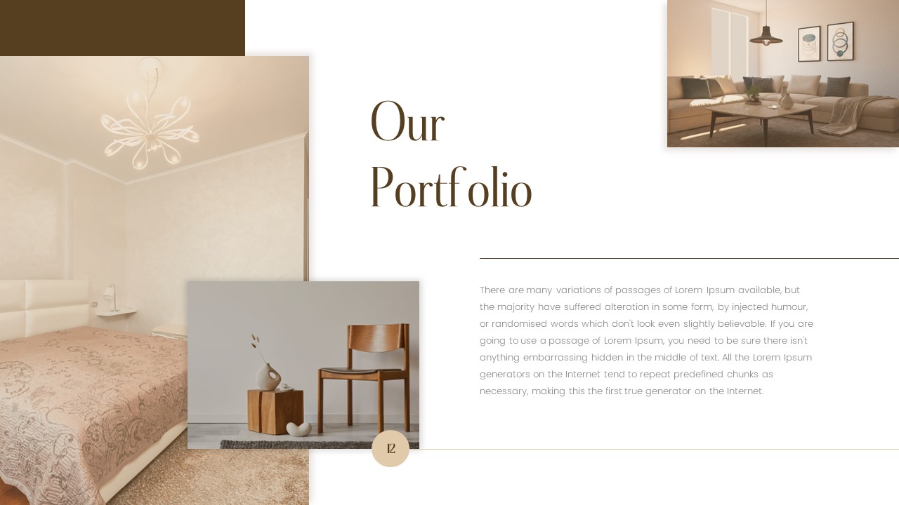 portfolio PowerPoint Template With Pictures