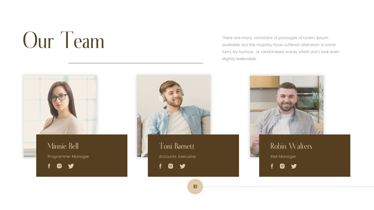 team PowerPoint Template With Pictures