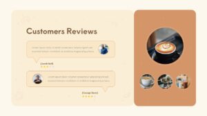 vintage themed customer reviews slide