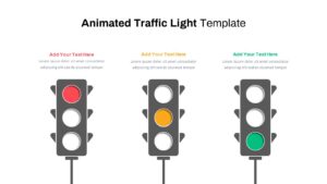 Animated Traffic Light ppt template