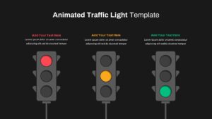 Animated Traffic Light template ppt