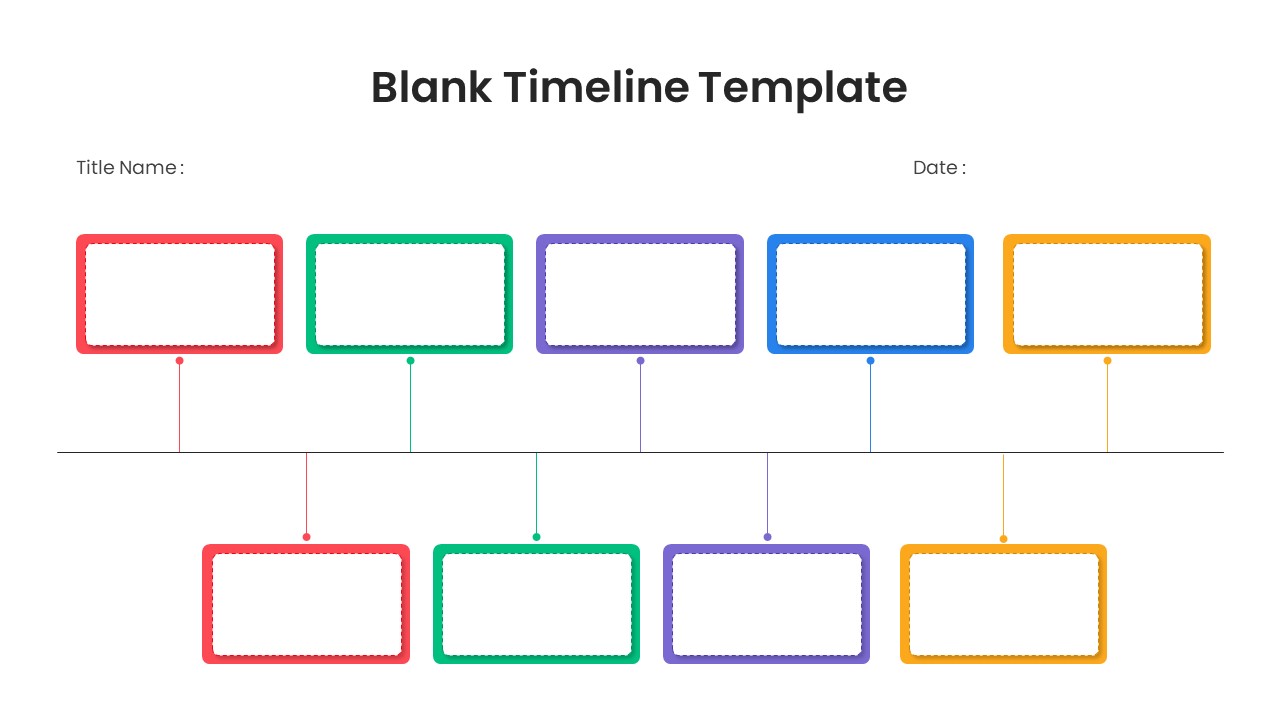 Blank Timeline Template PowerPoint