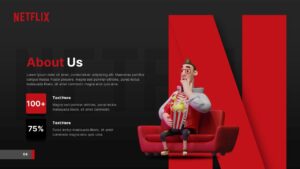 Free Netflix about us PPT Template with Animation