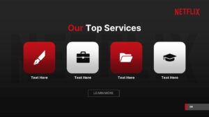 Free Netflix services PPT Template