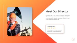 Oil And Gas CEO PowerPoint Template