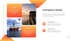 Oil And Gas comapny goals PowerPoint Template