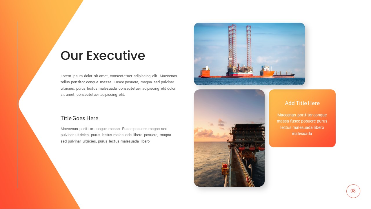 Oil And Gas employees PowerPoint Template