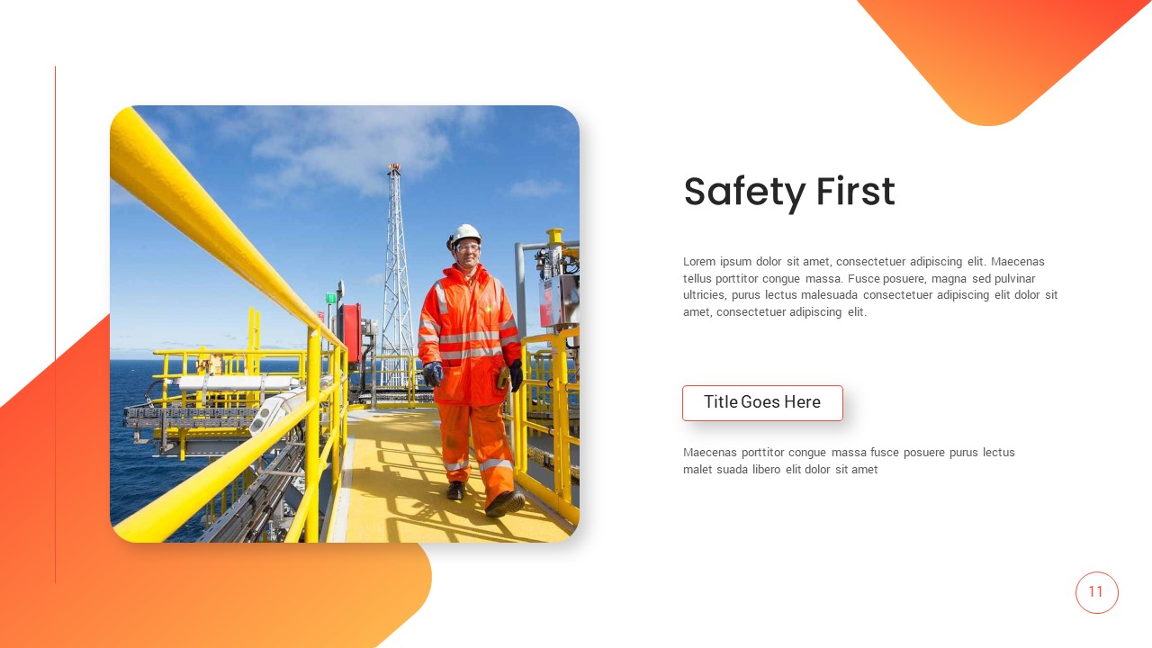 Oil And Gas safety PowerPoint Template