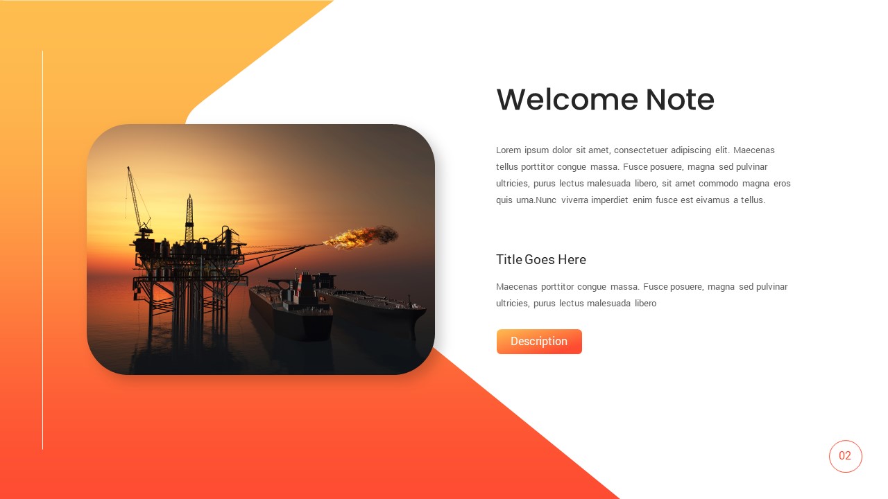 Oil And Gas welcome PowerPoint Template