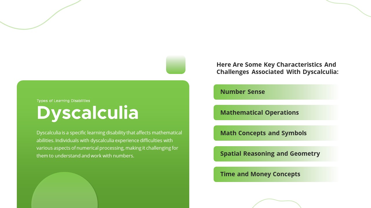 dyscalculia PowerPoint Presentation Template