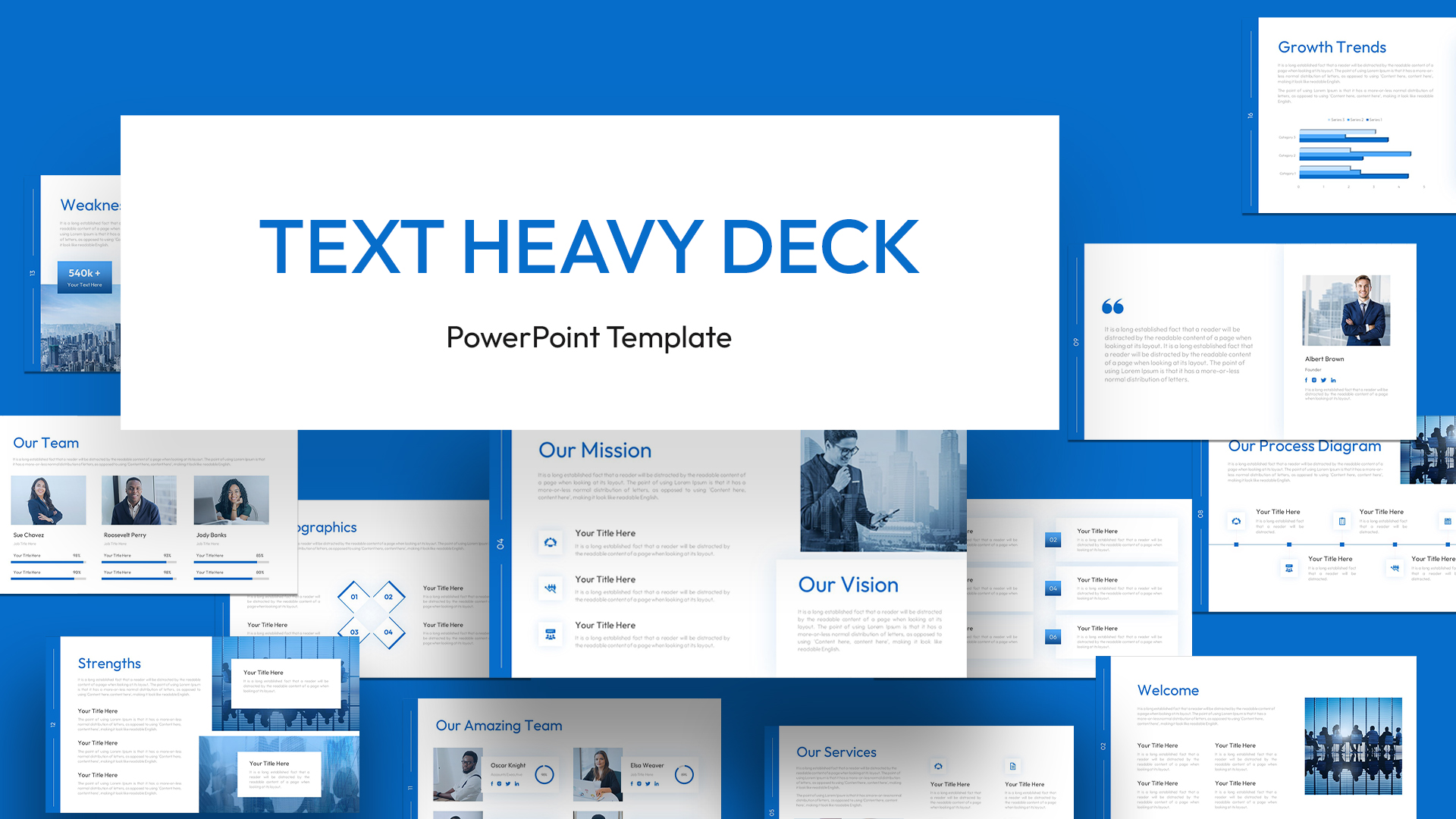 Text Heavy PowerPoint Deck Template