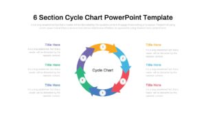 6 step Cycle Chart Diagram PowerPoint Template