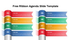 Free Ribbon Agenda PowerPoint Template