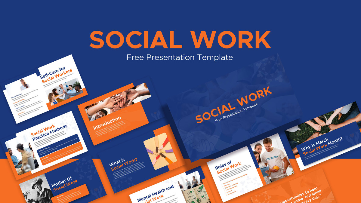 Social Work PowerPoint Template Free