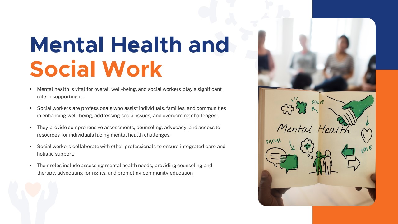 Free Social Work and mental health PowerPoint Template