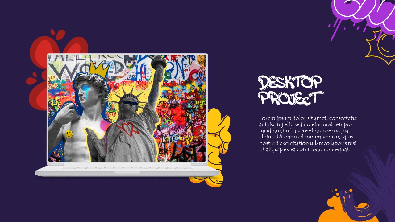 Graffiti powerpoint Free slide