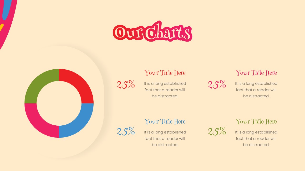 Groovy chart PowerPoint Template