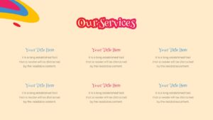 Groovy our services PowerPoint Template