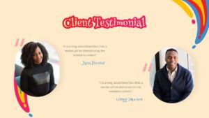 Groovy testimonial PowerPoint Template