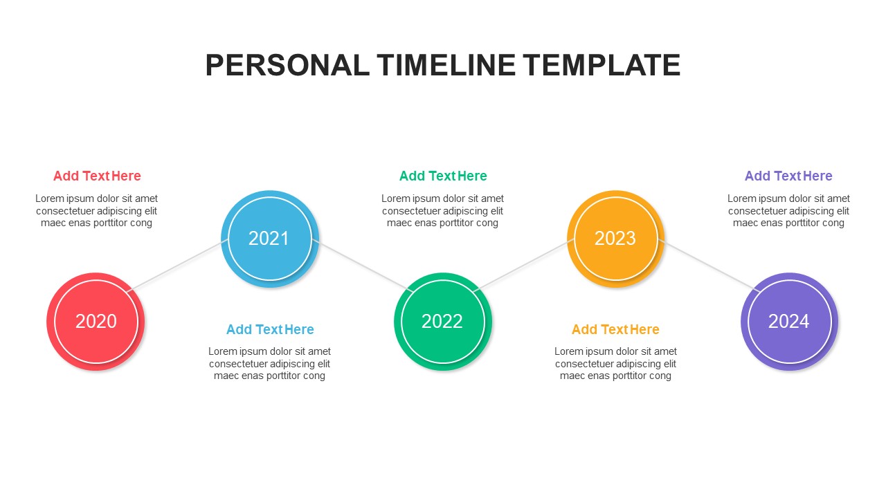 Personal arrow Timeline ppt