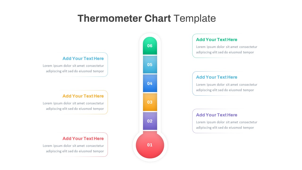 PowerPoint Thermometer Chart Template