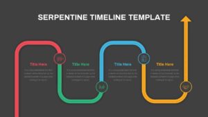 Serpentine timeline ppt slide