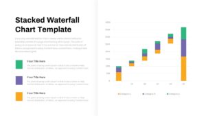 Stacked Waterfall Chart PowerPoint Template