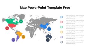 World Map PowerPoint Template Free