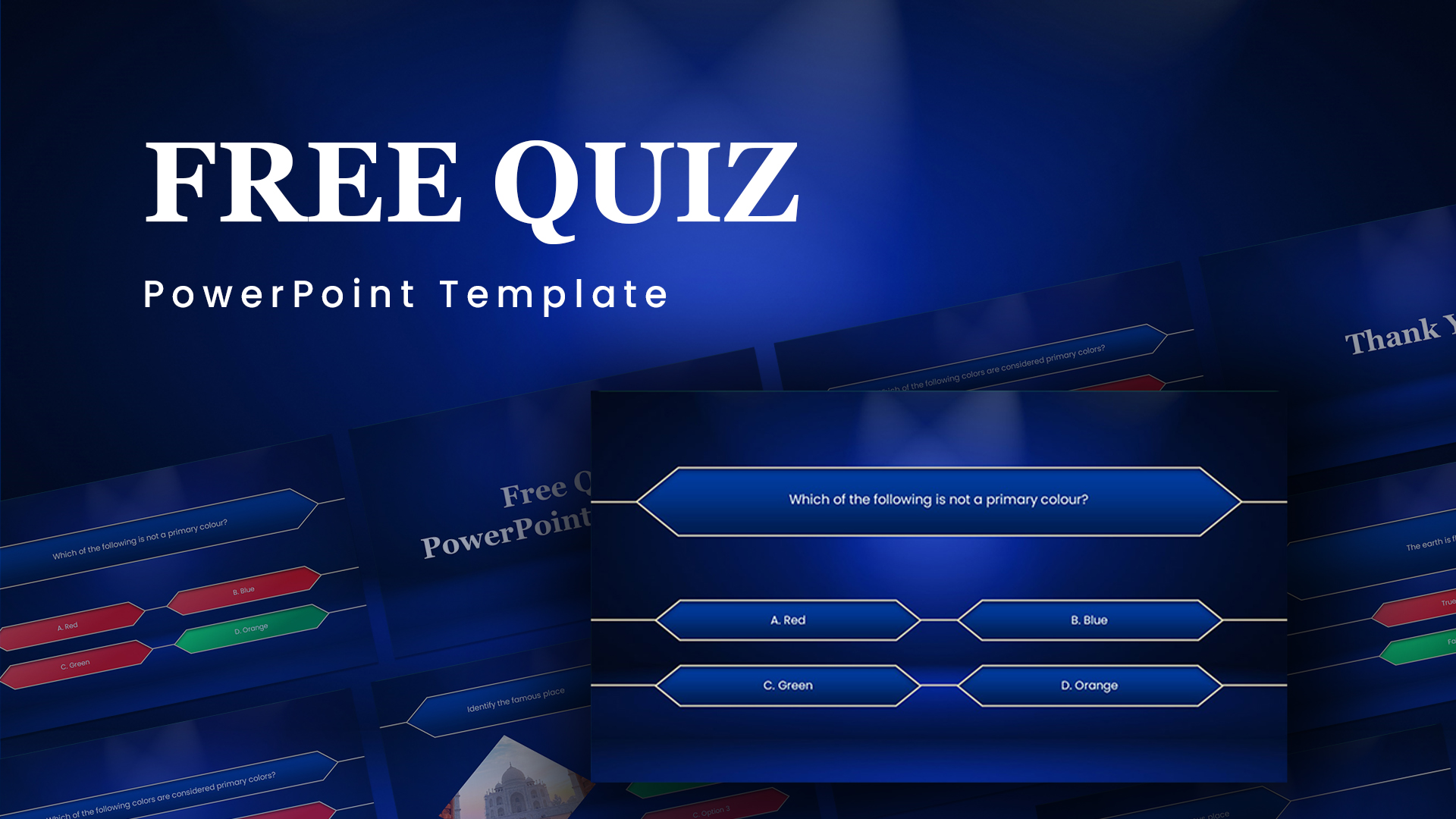 Free Animated Quiz PowerPoint Template SlideBazaar