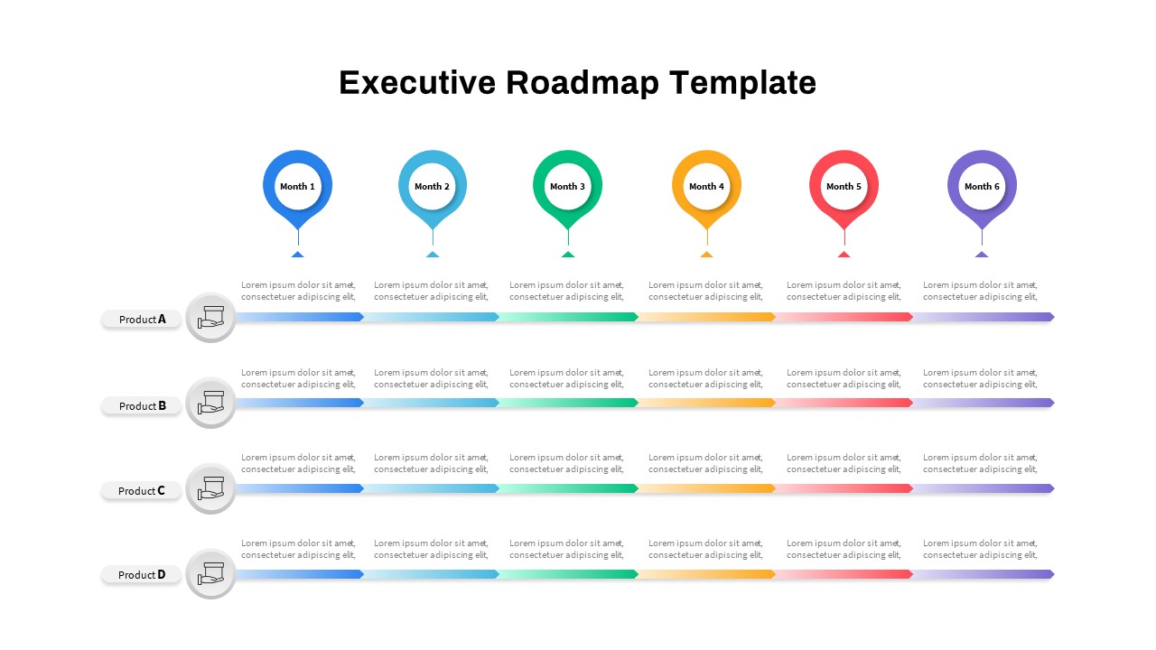 Executive Roadmap PowerPoint Template